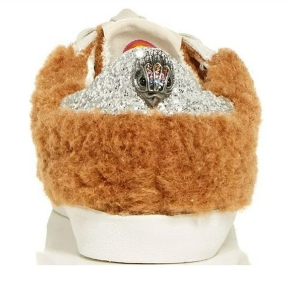 Kurt Geiger Fuzzy Sneakers EUC Size 8.5 - Picture 3 of 5